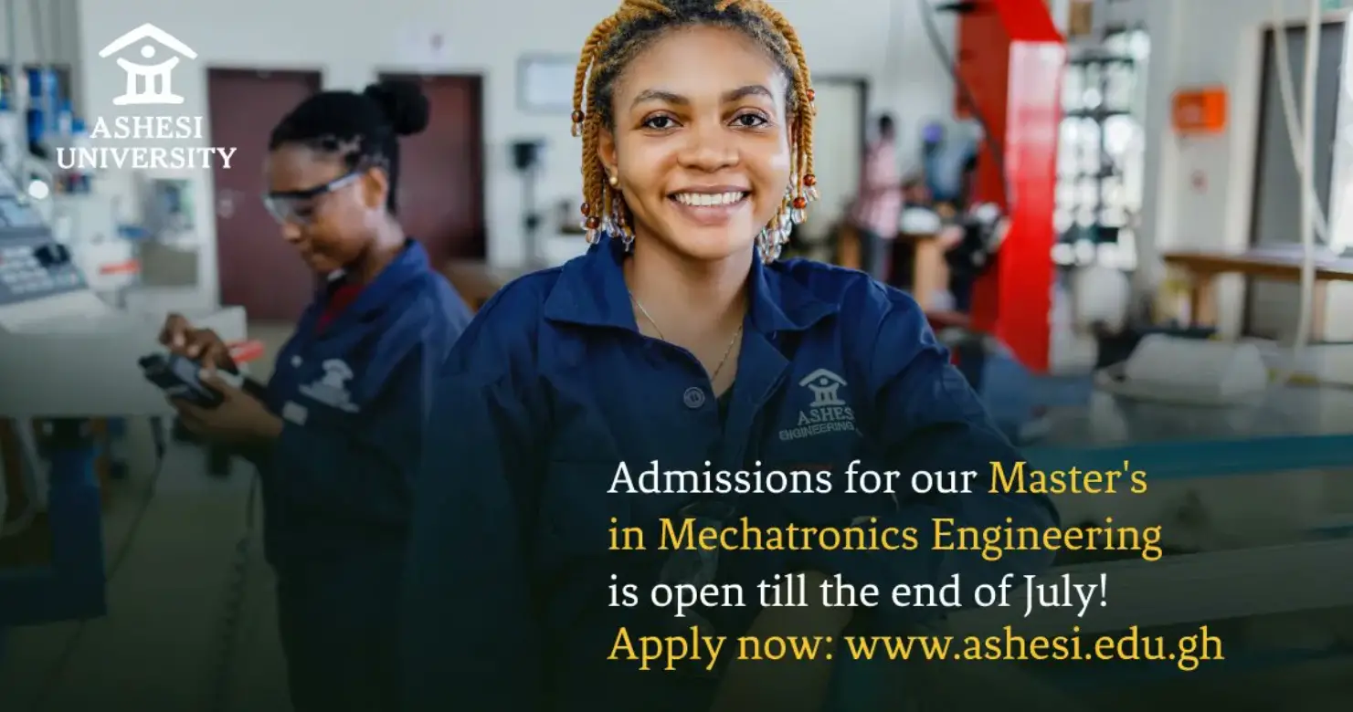 Ashesi-ETH Scholarship 2023 in Mechatronic Engineering for African Students