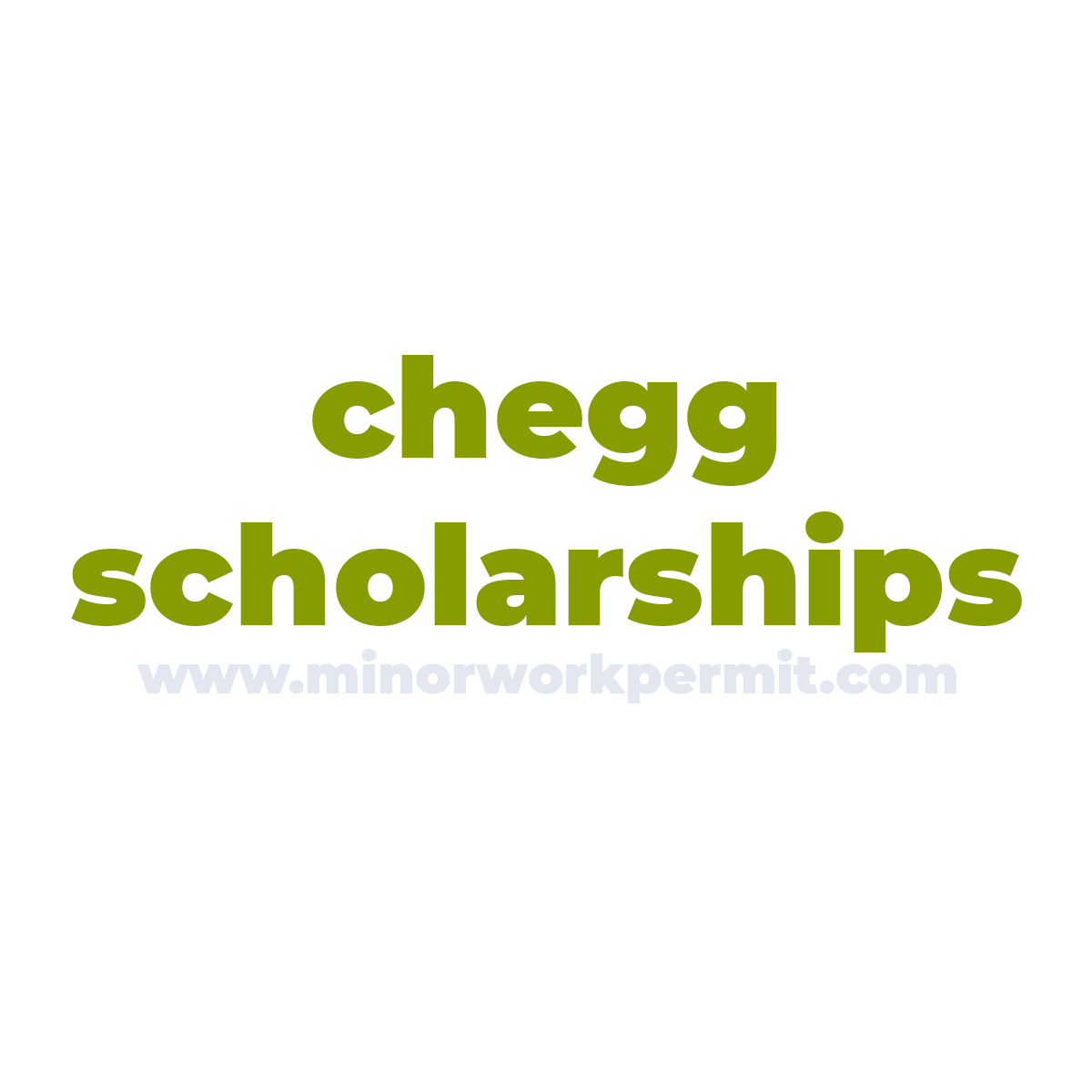 chegg scholarships