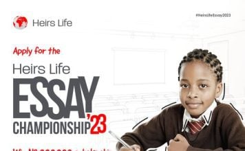The Heirs Life Essay Competition 2023 for Junior Secondary School Students